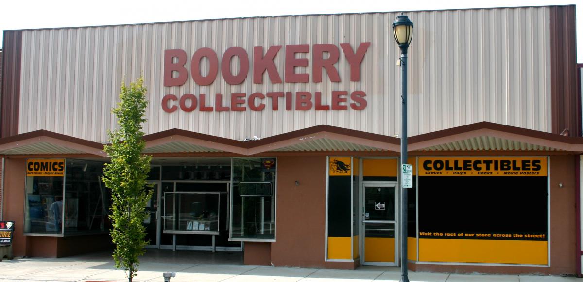 Bookery Collectibles storefront in downtown Fairborn, Ohio